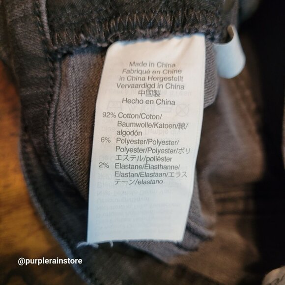 Madewell Jeans 27 Skinny 9" High Rise Black Sea Wash H2230 Tummy Control - Picture 6 of 13